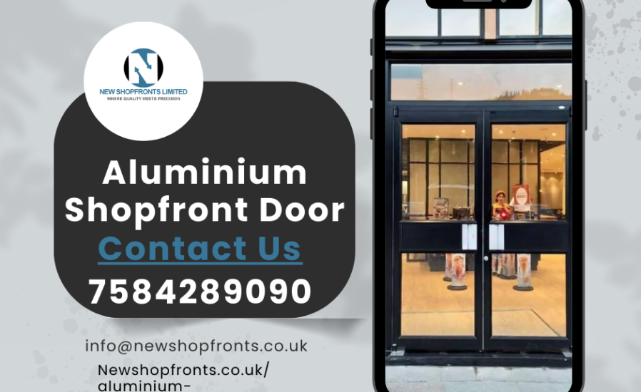 aluminium shopfront door